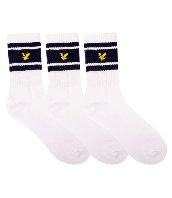 Lyle & Scott Calzini Unisex Mod. SPRTSK504 3PACK 516 White