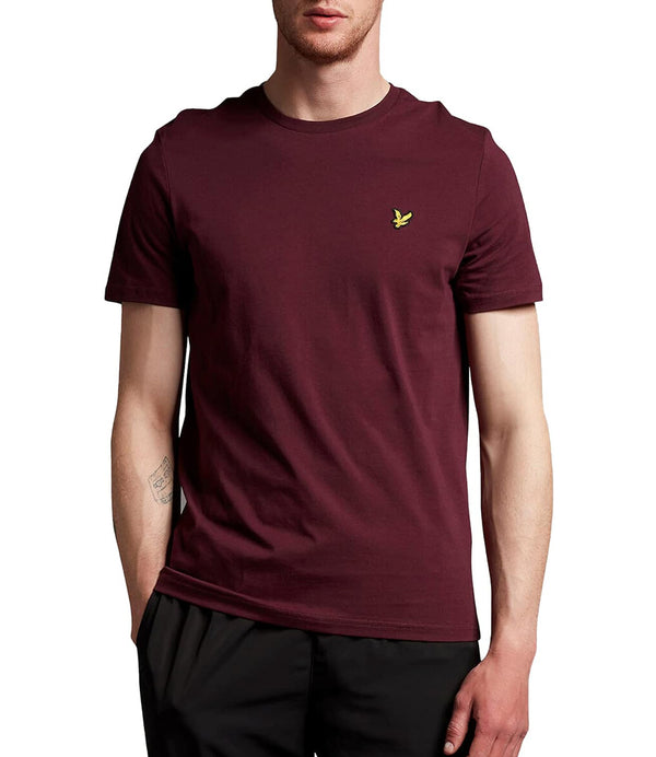 Lyle & Scott T-shirt Plain T-Shirt Uomo Mod. TS400VOG Z562 Burgundy