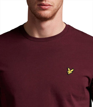 Lyle & Scott T-shirt Plain T-Shirt Uomo Mod. TS400VOG Z562 Burgundy