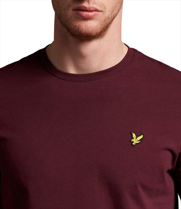 Lyle & Scott T-shirt Plain T-Shirt Uomo Mod. TS400VOG Z562 Burgundy