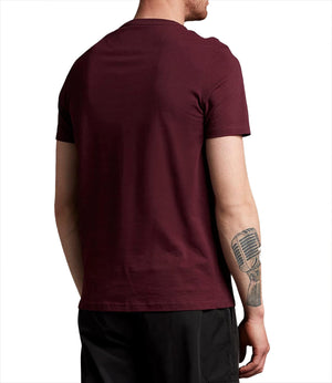 Lyle & Scott T-shirt Plain T-Shirt Uomo Mod. TS400VOG Z562 Burgundy