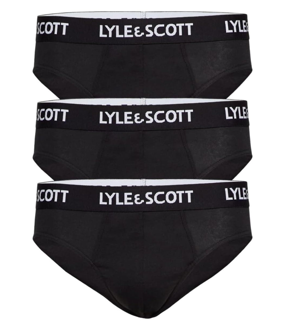 Lyle & Scott Slip Owen Brief Pack Of 3 Uomo Mod. UWBC002 M168 BLACK