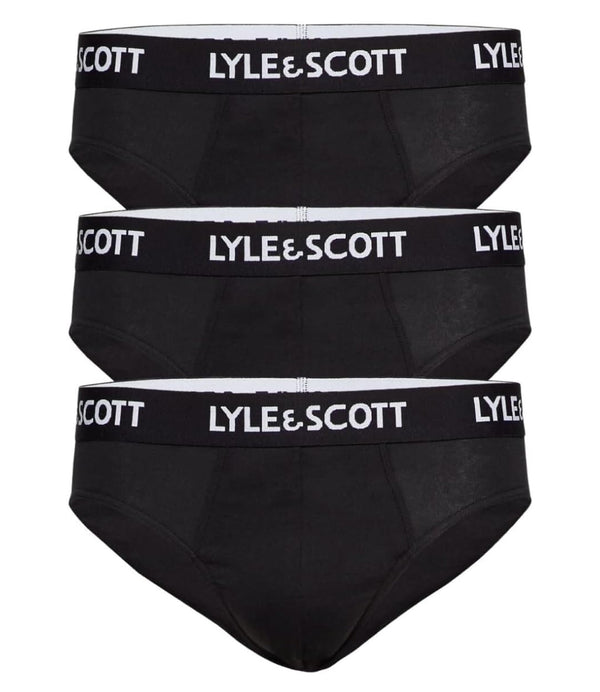 Lyle & Scott Slip Owen Brief Pack Of 3 Uomo Mod. UWBC002 M168 BLACK