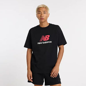 New Balance T-shirt Athletics Logo T-Shirt - Nb Navy Uomo Mod. MT51500 BK Black