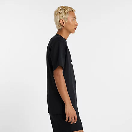 New Balance T-shirt Athletics Logo T-Shirt - Nb Navy Uomo Mod. MT51500 BK Black