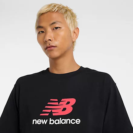 New Balance T-shirt Athletics Logo T-Shirt - Nb Navy Uomo Mod. MT51500 BK Black