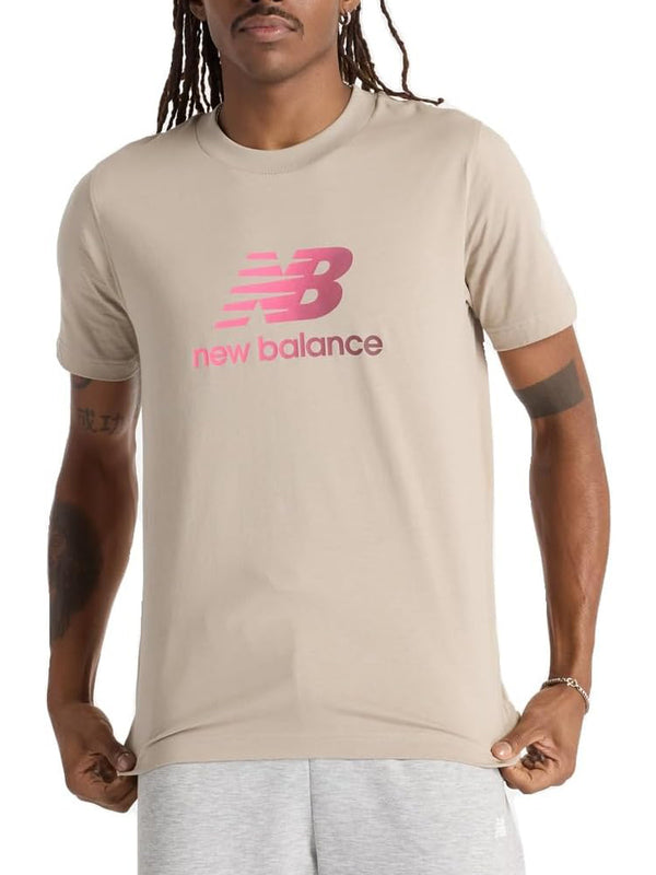 New Balance T-shirt Sport Essentials Gradient Logo T-Shirt - Nb Navy Uomo Mod. MT51503 ADS Arid Stone