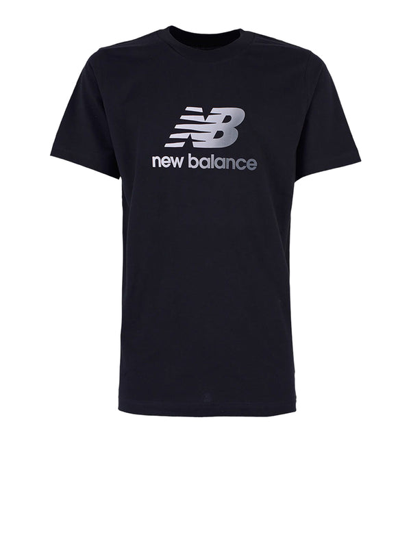 New Balance T-shirt Sport Essentials Gradient Logo T-Shirt - Nb Navy Uomo Mod. MT51503 BK BLACK