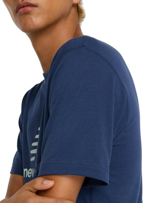 New Balance T-shirt Sport Essentials Gradient Logo T-Shirt - Nb Navy Uomo Mod. MT51503 NNY Navy