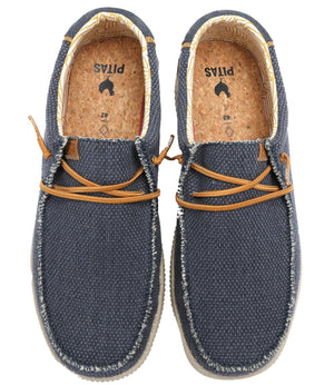 Pitas Scarpa Uomo Mod. WP150STEVE CANVAS MARINO Blu