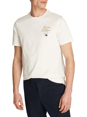 Tommy Hilfiger T-shirt Uomo Mod. MW0MW38334 ZOO WHITE