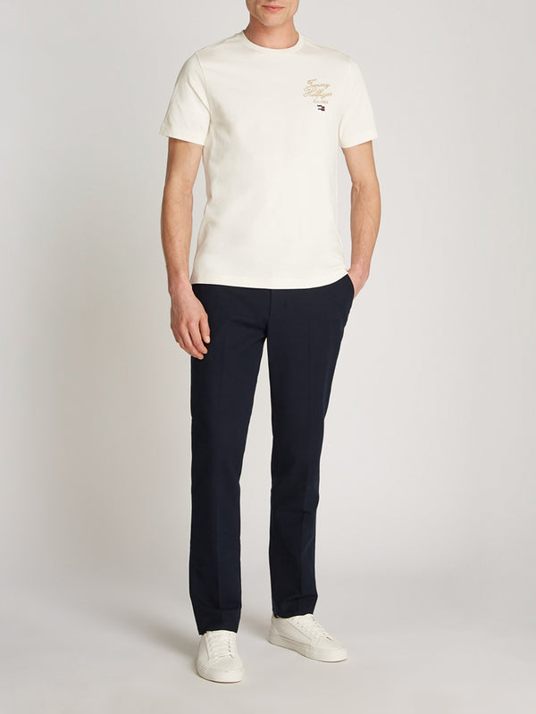 Tommy Hilfiger T-shirt Uomo Mod. MW0MW38334 ZOO WHITE