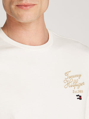 Tommy Hilfiger T-shirt Uomo Mod. MW0MW38334 ZOO WHITE