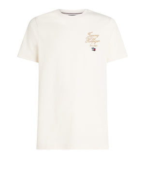 Tommy Hilfiger T-shirt Uomo Mod. MW0MW38334 ZOO WHITE