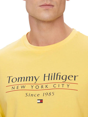 Tommy Hilfiger T-shirt Uomo Mod. MW0MW38621 ZFO Giallo