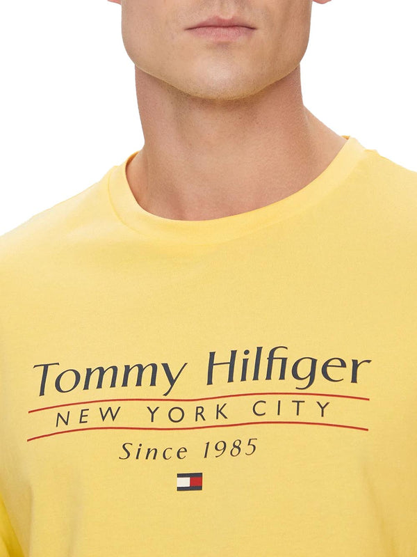 Tommy Hilfiger T-shirt Uomo Mod. MW0MW38621 ZFO Giallo