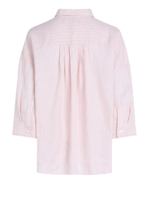 Tommy Hilfiger Camicia Manica Lunga Donna Mod. WW0WW46169 RIGA 0ED Rosa