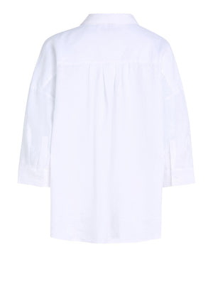 Tommy Hilfiger Camicia Manica Lunga Donna Mod. WW0WW46169 YCF Bianco