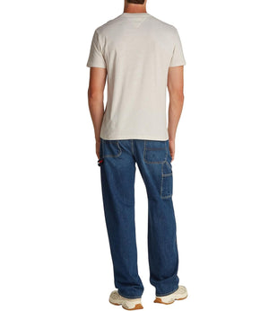 Tommy Hilfiger T-shirt Uomo Mod. DM0DM20744 AE3 Panna