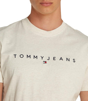 Tommy Hilfiger T-shirt Uomo Mod. DM0DM20744 AE3 Panna