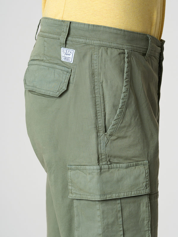 U.S. Polo Asssn. Bermuda Stretch Twill Overdyed Uomo Mod. US41143001 448 Verde