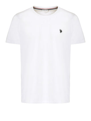 U.S. Polo Asssn. T-shirt Basic Jersey Uomo Mod. US41154004 100 WHITE