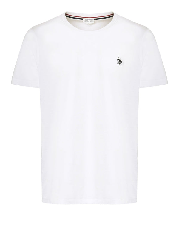 U.S. Polo Asssn. T-shirt Basic Jersey Uomo Mod. US41154004 100 WHITE