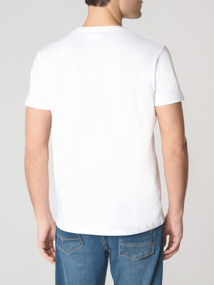 U.S. Polo Asssn. T-shirt Basic Jersey Uomo Mod. US41154004 100 WHITE
