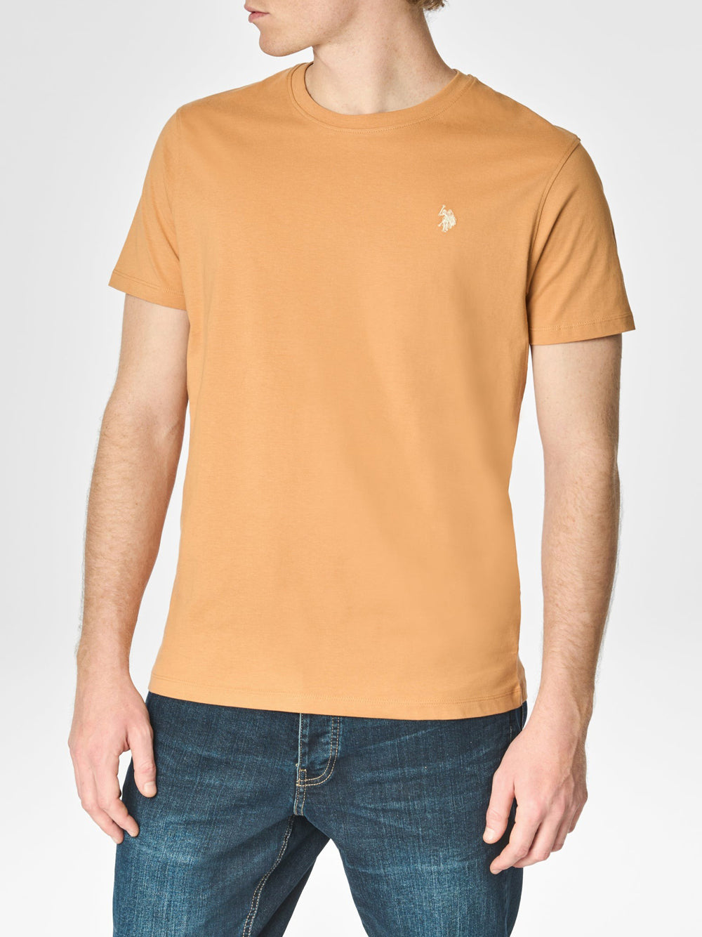 U.S. Polo Asssn. T-shirt Basic Jersey Uomo Mod. US41154004 106 Tabacco