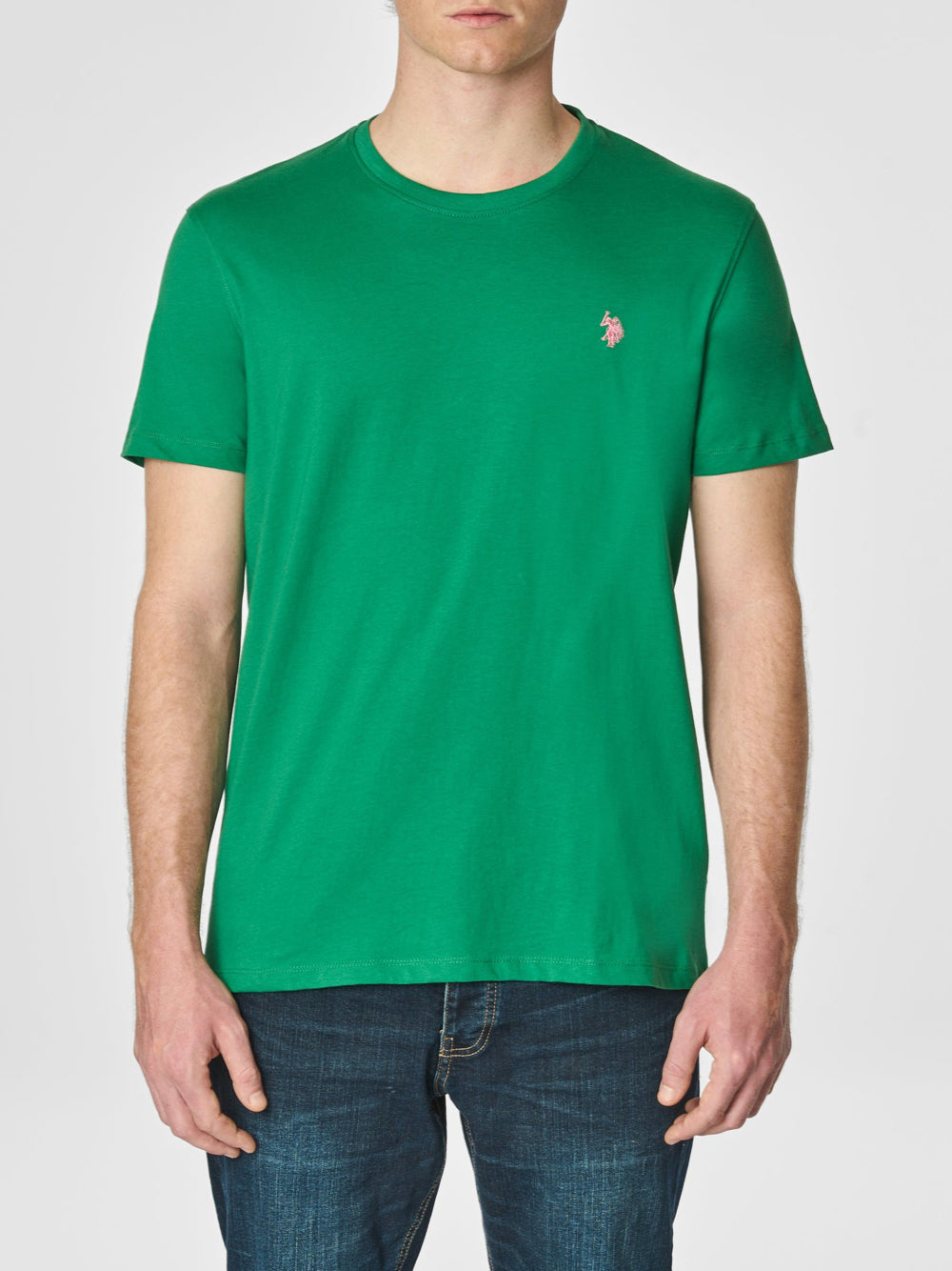 U.S. Polo Asssn. T-shirt Basic Jersey Uomo Mod. US41154004 144 Verde