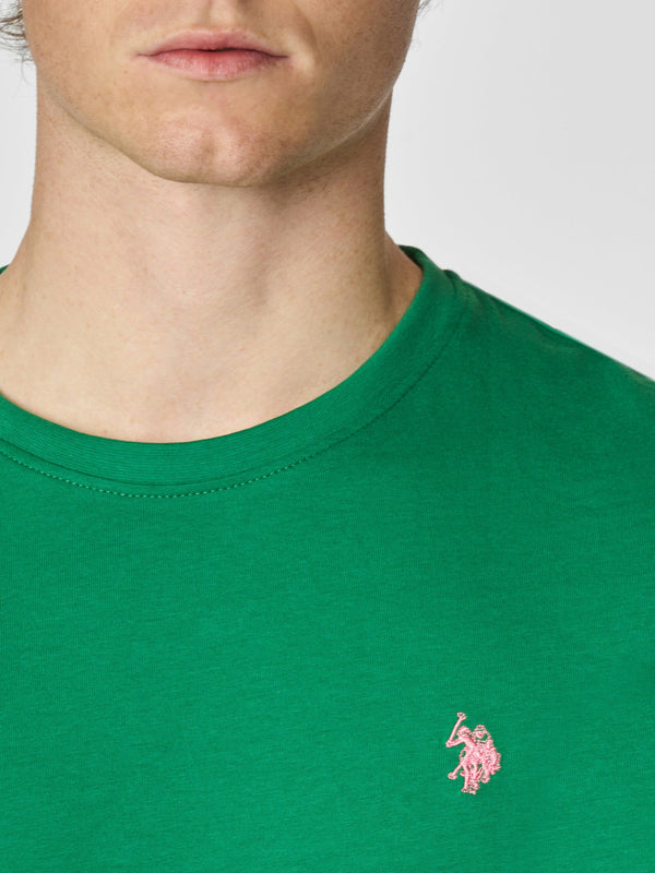 U.S. Polo Asssn. T-shirt Basic Jersey Uomo Mod. US41154004 144 Verde