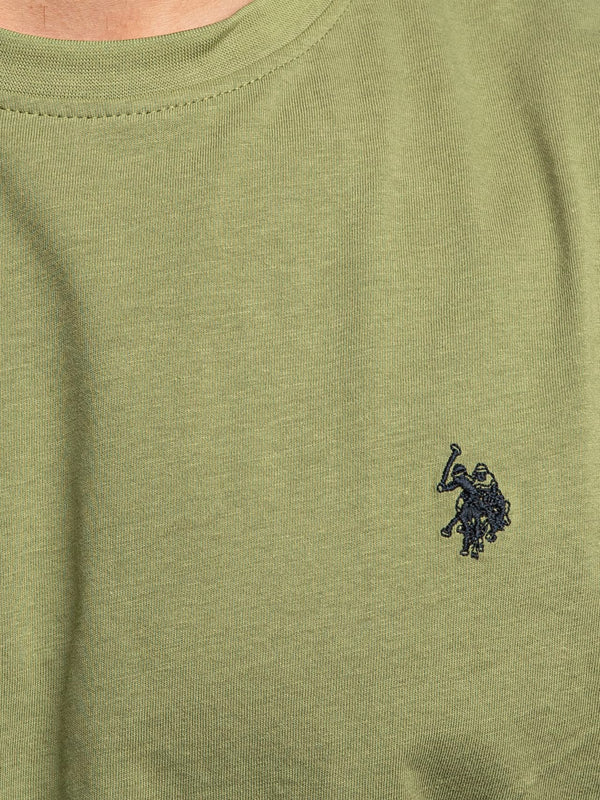 U.S. Polo Asssn. T-shirt Basic Jersey Uomo Mod. US41154004 148 Verde