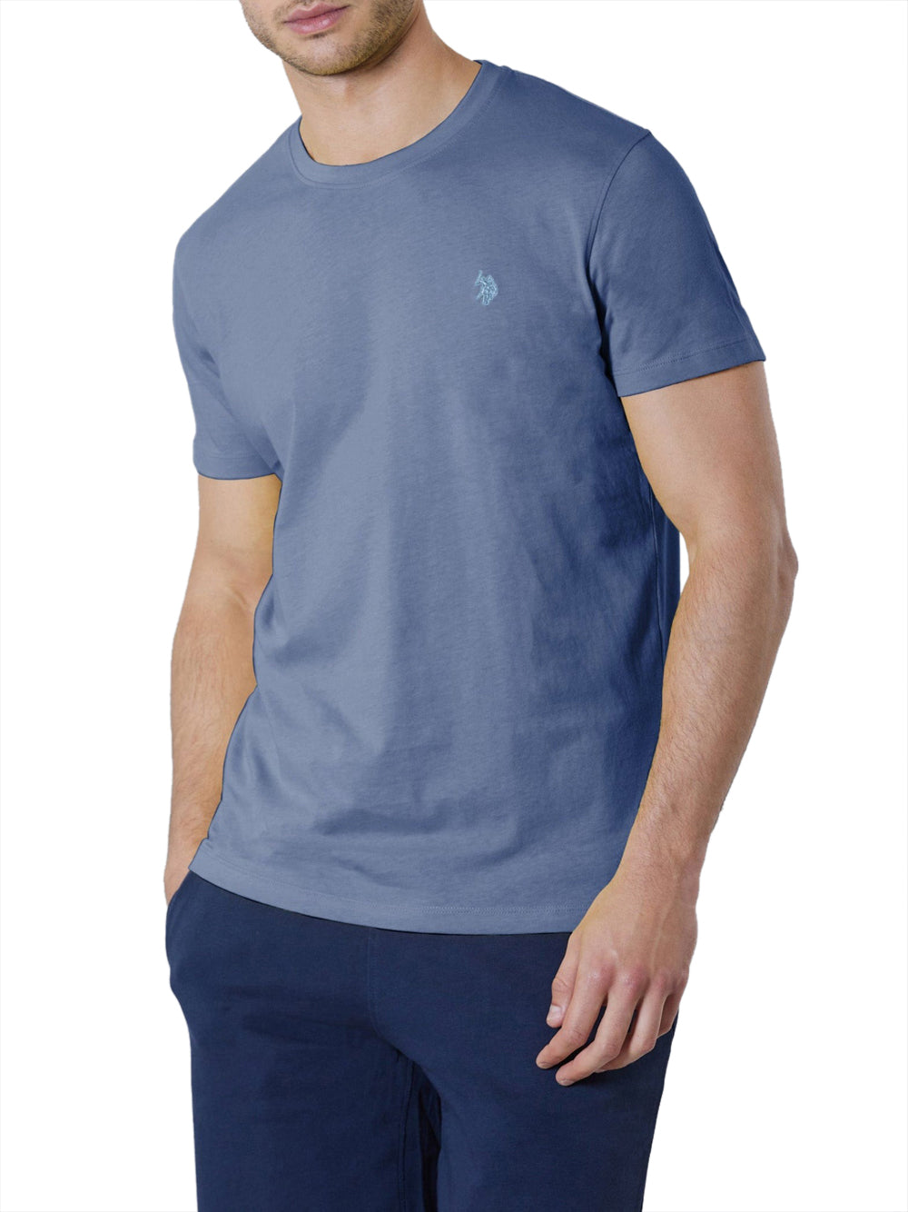 U.S. Polo Asssn. T-shirt Basic Jersey Uomo Mod. US41154004 273 INDACO