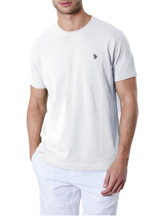 U.S. Polo Asssn. T-shirt Piquet Pima Cotton Uomo Mod. US41154014 100 WHITE