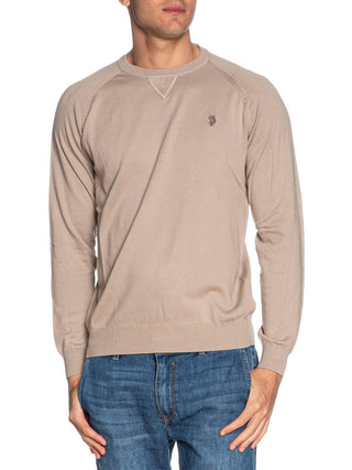 U.S. Polo Asssn. Pullover Cotton Knit Gauge 12 G.D. 30/3 Uomo Mod. US41173003 428 Fango