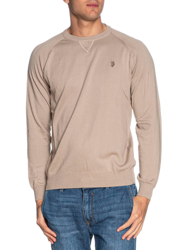 U.S. Polo Asssn. Pullover Cotton Knit Gauge 12 G.D. 30/3 Uomo Mod. US41173003 428 Fango