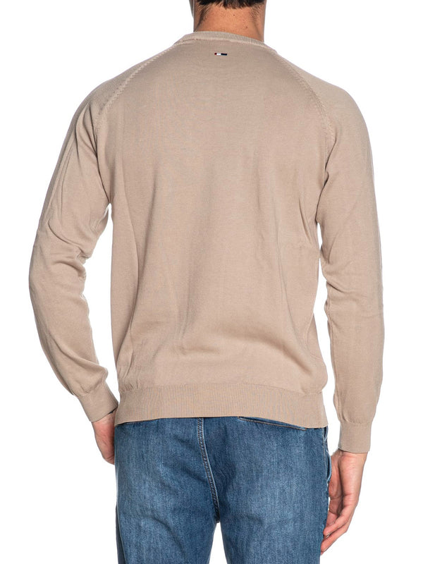 U.S. Polo Asssn. Pullover Cotton Knit Gauge 12 G.D. 30/3 Uomo Mod. US41173003 428 Fango