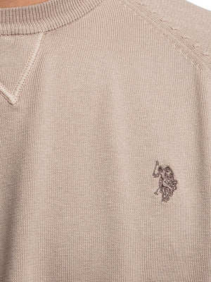 U.S. Polo Asssn. Pullover Cotton Knit Gauge 12 G.D. 30/3 Uomo Mod. US41173003 428 Fango