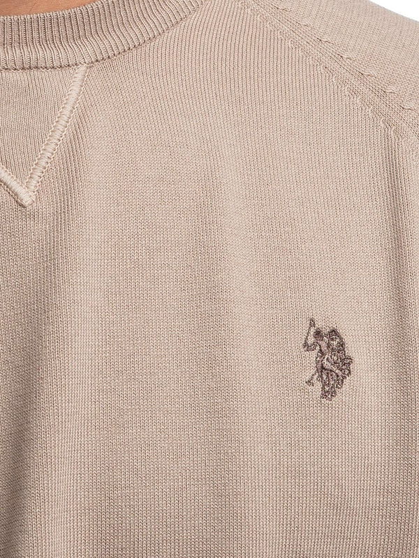 U.S. Polo Asssn. Pullover Cotton Knit Gauge 12 G.D. 30/3 Uomo Mod. US41173003 428 Fango