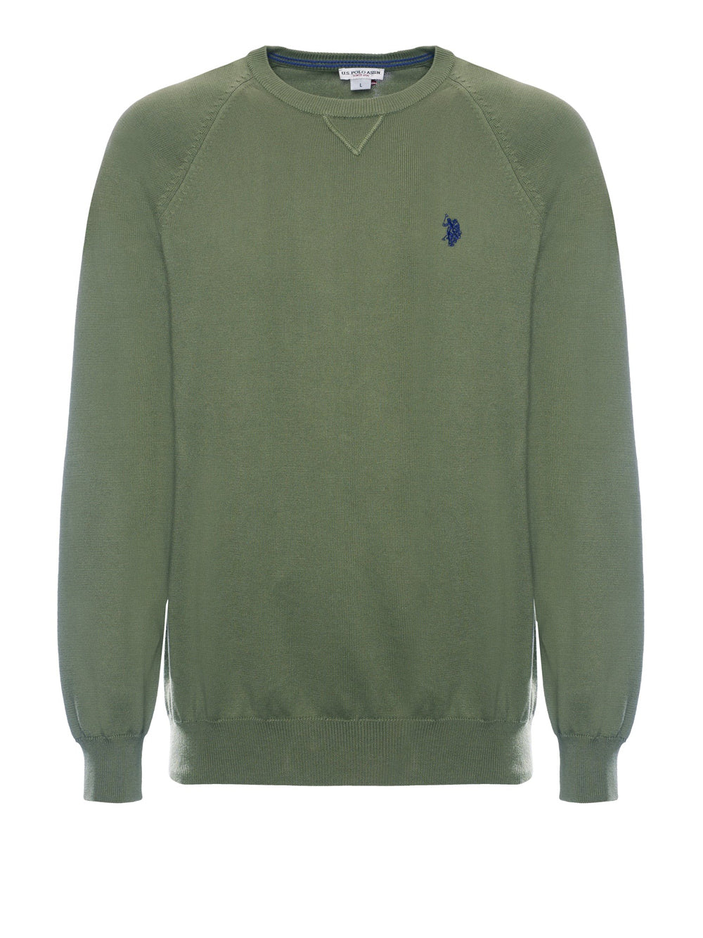 U.S. Polo Asssn. Pullover Cotton Knit Gauge 12 G.D. 30/3 Uomo Mod. US41173003 448 Verde