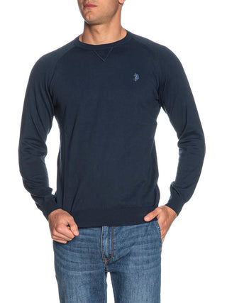 U.S. Polo Asssn. Pullover Cotton Knit Gauge 12 G.D. 30/3 Uomo Mod. US41173003 479 Blu