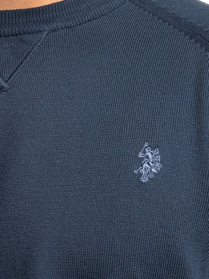 U.S. Polo Asssn. Pullover Cotton Knit Gauge 12 G.D. 30/3 Uomo Mod. US41173003 479 Blu