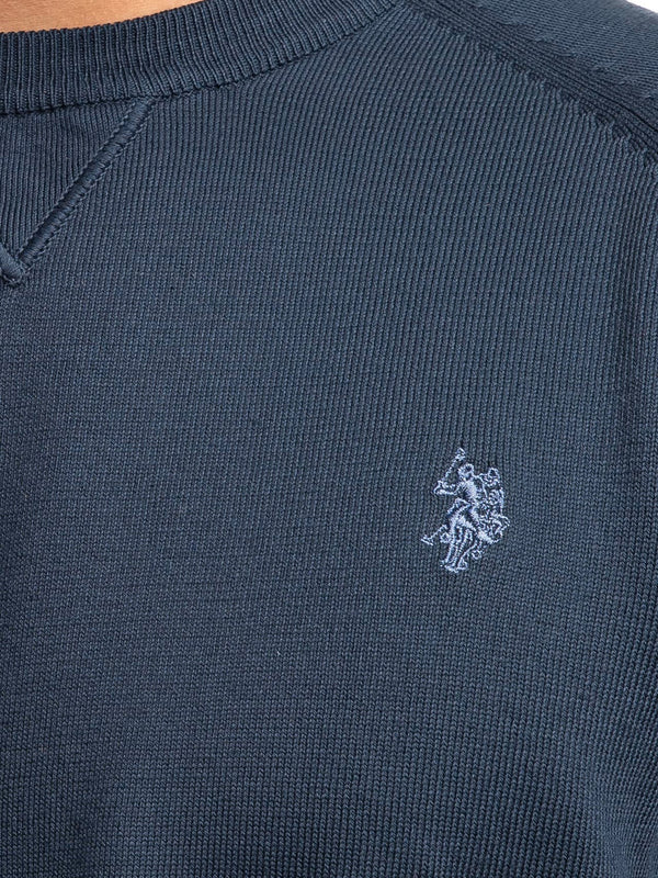 U.S. Polo Asssn. Pullover Cotton Knit Gauge 12 G.D. 30/3 Uomo Mod. US41173003 479 Blu