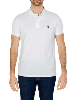 U.S. Polo Asssn. Polo Manica Corta Basic Piquet Uomo Mod. US41197001 100 WHITE