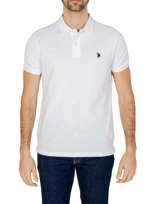 U.S. Polo Asssn. Polo Manica Corta Basic Piquet Uomo Mod. US41197001 100 WHITE