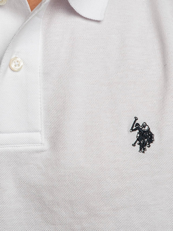 U.S. Polo Asssn. Polo Manica Corta Basic Piquet Uomo Mod. US41197001 100 WHITE