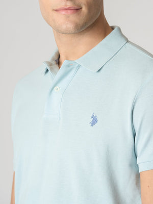 U.S. Polo Asssn. Polo Manica Corta Basic Piquet Uomo Mod. US41197001 103 Celeste