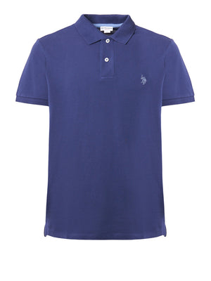 U.S. Polo Asssn. Polo Manica Corta Basic Piquet Uomo Mod. US41197001 137 NAVY