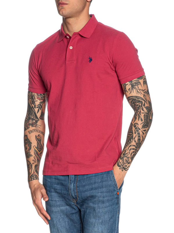 U.S. Polo Asssn. Polo Manica Corta Basic Piquet Uomo Mod. US41197001 158 BORDEAUX