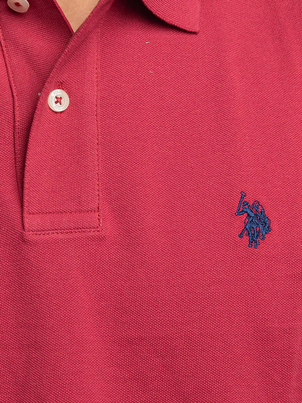 U.S. Polo Asssn. Polo Manica Corta Basic Piquet Uomo Mod. US41197001 158 BORDEAUX